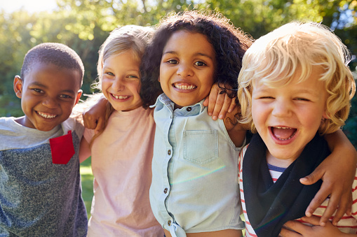 Child patients of Surprise Oral & Implant Surgery smiling in Surprise, AZ